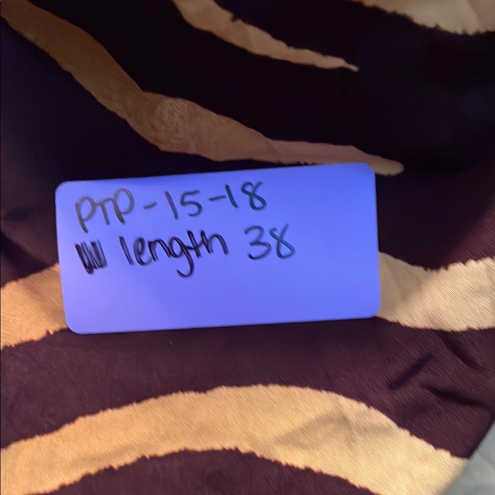 Jones New York Zebra Print Midi Dress in Brown and Cream - Picture 5 of 5